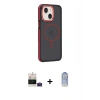MARSİLYAN™- iPhone 15 Kılıf Yörünge Klasik - Siyah Joko Magic 5D Cam + Bilvis Titan Kamera Lens - PE