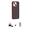 MARSİLYAN™- iPhone 15 Kılıf Yörünge Klasik - Siyah Joko Magic 5D Cam + Bilvis Titan Kamera Lens - YL