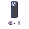 MARSİLYAN™- iPhone 15 Kılıf Yörünge Klasik - Siyah Joko Magic 5D Cam + Raze Metal Kamera Lens - YL