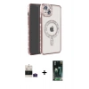 MARSİLYAN™- iPhone 15 Kılıf Zirve Doku Prime - Siyah 360 Mat Full Body Arka Koruyucu + Bilvis Titan Kamera Lens - PE