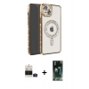MARSİLYAN™- iPhone 15 Kılıf Zirve Doku Prime - Siyah 360 Mat Full Body Arka Koruyucu + Bilvis Titan Kamera Lens - PE