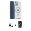 MARSİLYAN™- iPhone 15 Kılıf Zirve Doku Prime - Siyah 360 Mat Full Body Arka Koruyucu + Bilvis Titan Kamera Lens - PE