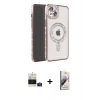 MARSİLYAN™- iPhone 15 Kılıf Zirve Doku Prime - Siyah Bilvis 3D Mat Cam Ekran Koruyucu + Bilvis Titan Kamera Lens - PE