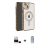 MARSİLYAN™- iPhone 15 Kılıf Zirve Doku Prime - Siyah Joko Magic 5D Cam + Bilvis Titan Kamera Lens - SH