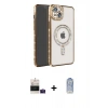 MARSİLYAN™- iPhone 15 Kılıf Zirve Doku Prime - Siyah Joko Magic 5D Cam + Bilvis Titan Kamera Lens - PE
