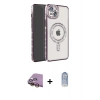 MARSİLYAN™- iPhone 15 Kılıf Zirve Doku Prime - Siyah Joko Magic 5D Cam + Raze Metal Kamera Lens - SI