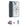 MARSİLYAN™- iPhone 15 Kılıf Zirve Doku Prime - Siyah Joko Magic 5D Cam + Raze Metal Kamera Lens - SI