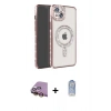 MARSİLYAN™- iPhone 15 Kılıf Zirve Doku Prime - Siyah Joko Magic 5D Cam + Raze Metal Kamera Lens - SI
