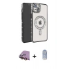 MARSİLYAN™- iPhone 15 Kılıf Zirve Doku Prime - Siyah Joko Magic 5D Cam + Raze Metal Kamera Lens - SI