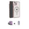 MARSİLYAN™- iPhone 15 Kılıf Zirve Doku Prime - Siyah Joko Magic 5D Cam + Raze Metal Kamera Lens - YL