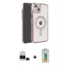 MARSİLYAN™- iPhone 15 Kılıf Zirve Doku Prime - Siyah Polymer Nano Ekran Koruyucu + Bilvis Titan Kamera Lens - SH