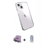 MARSİLYAN™- iPhone 15 Kılıf Zirve Doku - Siyah Joko Magic 5D Cam + Raze Metal Kamera Lens - YL