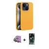 MARSİLYAN™- iPhone 15 Kılıf Zirve Modern Prime - Şeffaf 360 Full Body Arka Koruyucu + Raze Metal Kamera Lens - PE