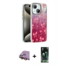 MARSİLYAN™- iPhone 15 Kılıf Zirve Modern Prime - Siyah 360 Mat Full Body Arka Koruyucu + Raze Metal Kamera Lens - SI