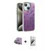 MARSİLYAN™- iPhone 15 Kılıf Zirve Modern Prime - Siyah Bilvis 3D Mat Cam Ekran Koruyucu + Raze Metal Kamera Lens - SI