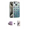 MARSİLYAN™- iPhone 15 Kılıf Zirve Modern Prime - Siyah Bilvis 3D Mat Cam Ekran Koruyucu + Raze Metal Kamera Lens - SI