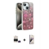 MARSİLYAN™- iPhone 15 Kılıf Zirve Modern Prime - Siyah Bilvis 3D Mat Cam Ekran Koruyucu + Bilvis Titan Kamera Lens - YL