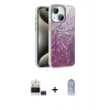 MARSİLYAN™- iPhone 15 Kılıf Zirve Modern Prime - Siyah Joko Magic 5D Cam + Bilvis Titan Kamera Lens - PE