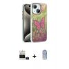 MARSİLYAN™- iPhone 15 Kılıf Zirve Modern Prime - Siyah Joko Magic 5D Cam + Bilvis Titan Kamera Lens - PE
