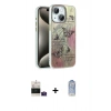 MARSİLYAN™- iPhone 15 Kılıf Zirve Modern Prime - Siyah Joko Magic 5D Cam + Bilvis Titan Kamera Lens - PE