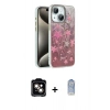 MARSİLYAN™- iPhone 15 Kılıf Zirve Modern Prime - Siyah Joko Magic 5D Cam + PVD Metal Kamera Lens - TU