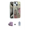 MARSİLYAN™- iPhone 15 Kılıf Zirve Modern Prime - Siyah Joko Magic 5D Cam + Raze Metal Kamera Lens - PE