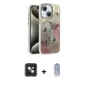 MARSİLYAN™- iPhone 15 Kılıf Zirve Modern Prime - Siyah Joko Magic 5D Cam + PVD Metal Kamera Lens - YL