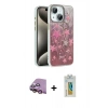 MARSİLYAN™- iPhone 15 Kılıf Zirve Modern Prime - Siyah Polymer Nano Ekran Koruyucu + Raze Metal Kamera Lens - PE