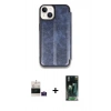 MARSİLYAN™- iPhone 15 Kılıf Zirve Yansıma Serisi - Şeffaf 360 Full Body Arka Koruyucu + Bilvis Titan Kamera Lens - PE
