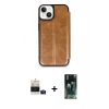 MARSİLYAN™- iPhone 15 Kılıf Zirve Yansıma Serisi - Şeffaf 360 Full Body Arka Koruyucu + Bilvis Titan Kamera Lens - PE