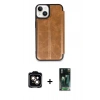 MARSİLYAN™- iPhone 15 Kılıf Zirve Yansıma Serisi - Şeffaf 360 Full Body Arka Koruyucu + PVD Metal Kamera Lens - TU