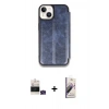 MARSİLYAN™- iPhone 15 Kılıf Zirve Yansıma Serisi - Siyah Bilvis 3D Mat Cam Ekran Koruyucu + Bilvis Titan Kamera Lens - YL
