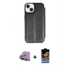 MARSİLYAN™- iPhone 15 Kılıf Zirve Yansıma Serisi - Siyah Buffer Hayalet Cam Ekran Koruyucu + Raze Metal Kamera Lens - SI