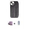 MARSİLYAN™- iPhone 15 Kılıf Zirve Yansıma Serisi - Siyah Joko Magic 5D Cam + Raze Metal Kamera Lens - SI