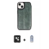 MARSİLYAN™- iPhone 15 Kılıf Zirve Yansıma Serisi - Siyah Joko Magic 5D Cam + PVD Metal Kamera Lens - YL