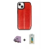 MARSİLYAN™- iPhone 15 Kılıf Zirve Yansıma Serisi - Siyah Polymer Nano Ekran Koruyucu + Raze Metal Kamera Lens - SI
