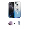 MARSİLYAN™- iPhone 15 Plus Kılıf Eksen Minimal Özel Seri - Siyah Joko Magic 5D Cam + Raze Metal Kamera Lens - SI