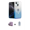 MARSİLYAN™- iPhone 15 Plus Kılıf Eksen Minimal Özel Seri - Siyah Joko Magic 5D Cam + Raze Metal Kamera Lens - PE