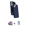 MARSİLYAN™- iPhone 15 Plus Kılıf İz Işık Koleksiyonu - Siyah Joko Magic 5D Cam + Raze Metal Kamera Lens - SI