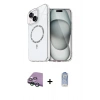 MARSİLYAN™- iPhone 15 Plus Kılıf Kıvılcım Form Prime - Siyah Joko Magic 5D Cam + Raze Metal Kamera Lens - YL