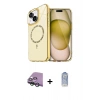 MARSİLYAN™- iPhone 15 Plus Kılıf Kıvılcım Form Prime - Siyah Joko Magic 5D Cam + Raze Metal Kamera Lens - YL
