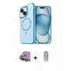 MARSİLYAN™- iPhone 15 Plus Kılıf Kıvılcım Form Prime - Siyah Joko Magic 5D Cam + Raze Metal Kamera Lens - YL