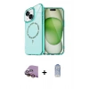 MARSİLYAN™- iPhone 15 Plus Kılıf Kıvılcım Form Prime - Siyah Joko Magic 5D Cam + Raze Metal Kamera Lens - SI