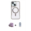 MARSİLYAN™- iPhone 15 Plus Kılıf Yadigar Klasik Özel Seri - Siyah Joko Magic 5D Cam + Raze Metal Kamera Lens - SI