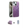 MARSİLYAN™- iPhone 15 Plus Kılıf Zirve Modern Prime - Siyah Joko Magic 5D Cam + Sarı Raze Metal Kamera Lens