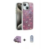 MARSİLYAN™- iPhone 15 Plus Kılıf Zirve Modern Prime - Siyah Joko Magic 5D Cam + Sarı Raze Metal Kamera Lens