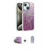 MARSİLYAN™- iPhone 15 Plus Kılıf Zirve Modern Prime - Siyah Joko Magic 5D Cam + Sarı Raze Metal Kamera Lens