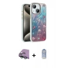 MARSİLYAN™- iPhone 15 Plus Kılıf Zirve Modern Prime - Siyah Joko Magic 5D Cam + Raze Metal Kamera Lens - YL