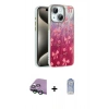 MARSİLYAN™- iPhone 15 Plus Kılıf Zirve Modern Prime - Siyah Joko Magic 5D Cam + Raze Metal Kamera Lens - YL