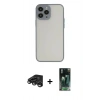 MARSİLYAN™- iPhone 15 Pro Kılıf Ahenk Çizgi Serisi - Şeffaf 360 Full Body Arka Koruyucu + Raze Metal Kamera Lens - TMGI
